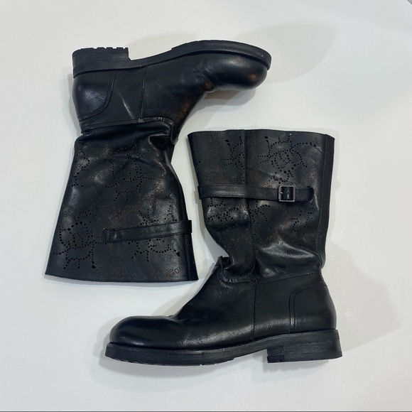 Bacio 61 Prolisso Leather Boots Black Size 9 - Picture 14 of 14